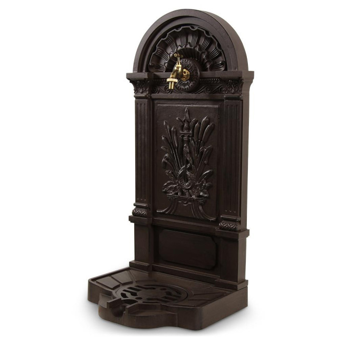 Fontaine de Jardin Aluminium Marron 39x33x83cm