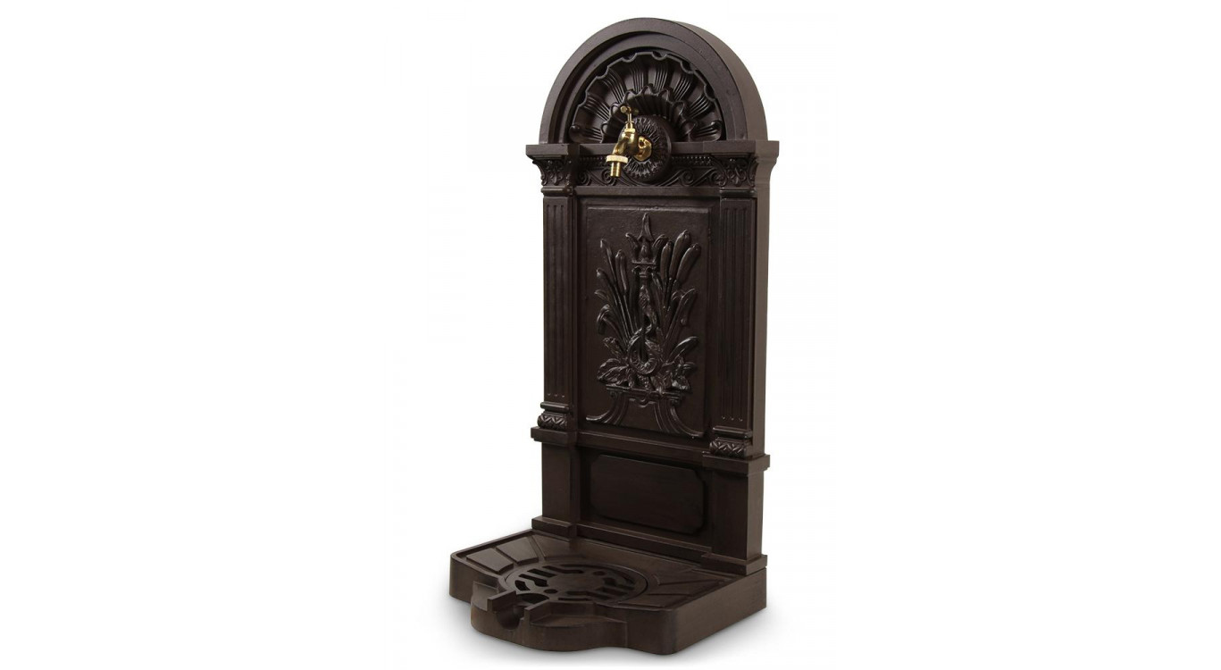 Fontaine de Jardin Aluminium Marron 39x33x83cm