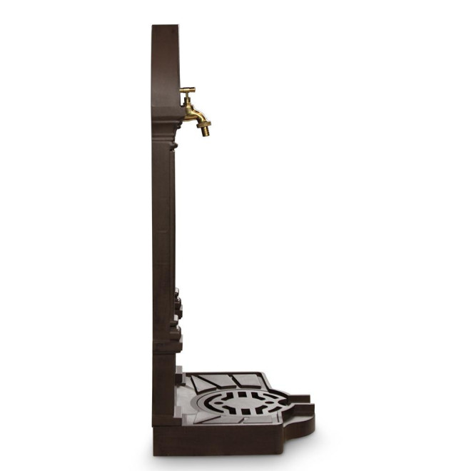 Gartenbrunnen Aluminium Braun 39x33x83cm