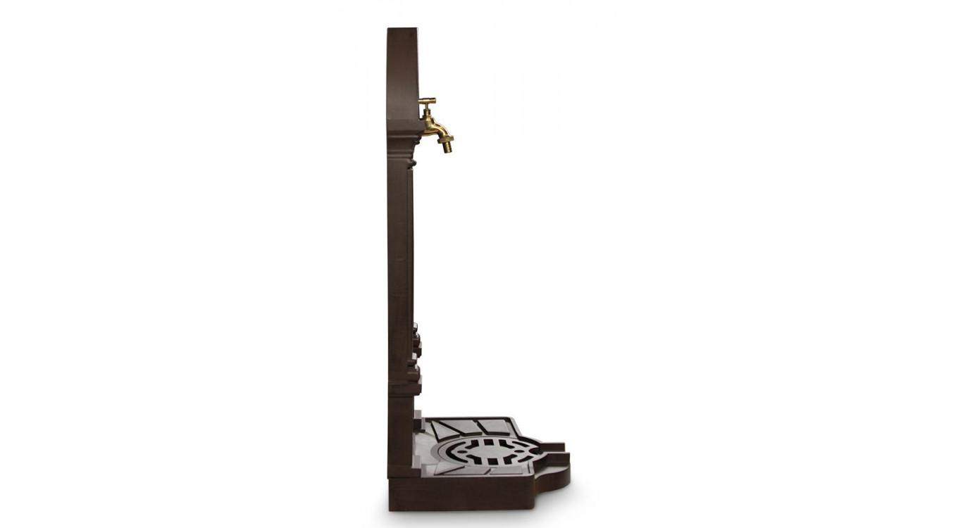 Fontaine de Jardin Aluminium Marron 39x33x83cm