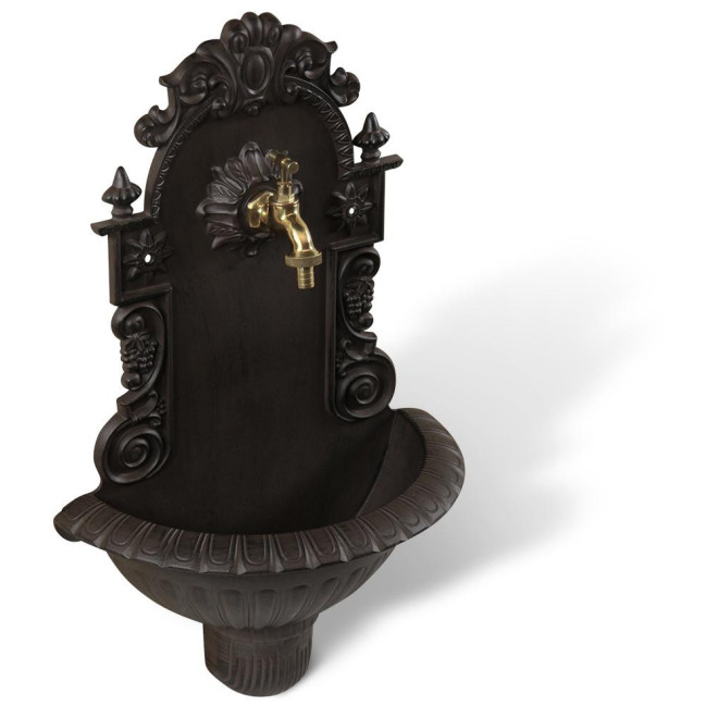 Fontaine de Jardin Aluminium Marron 37x18.5x61.5cm