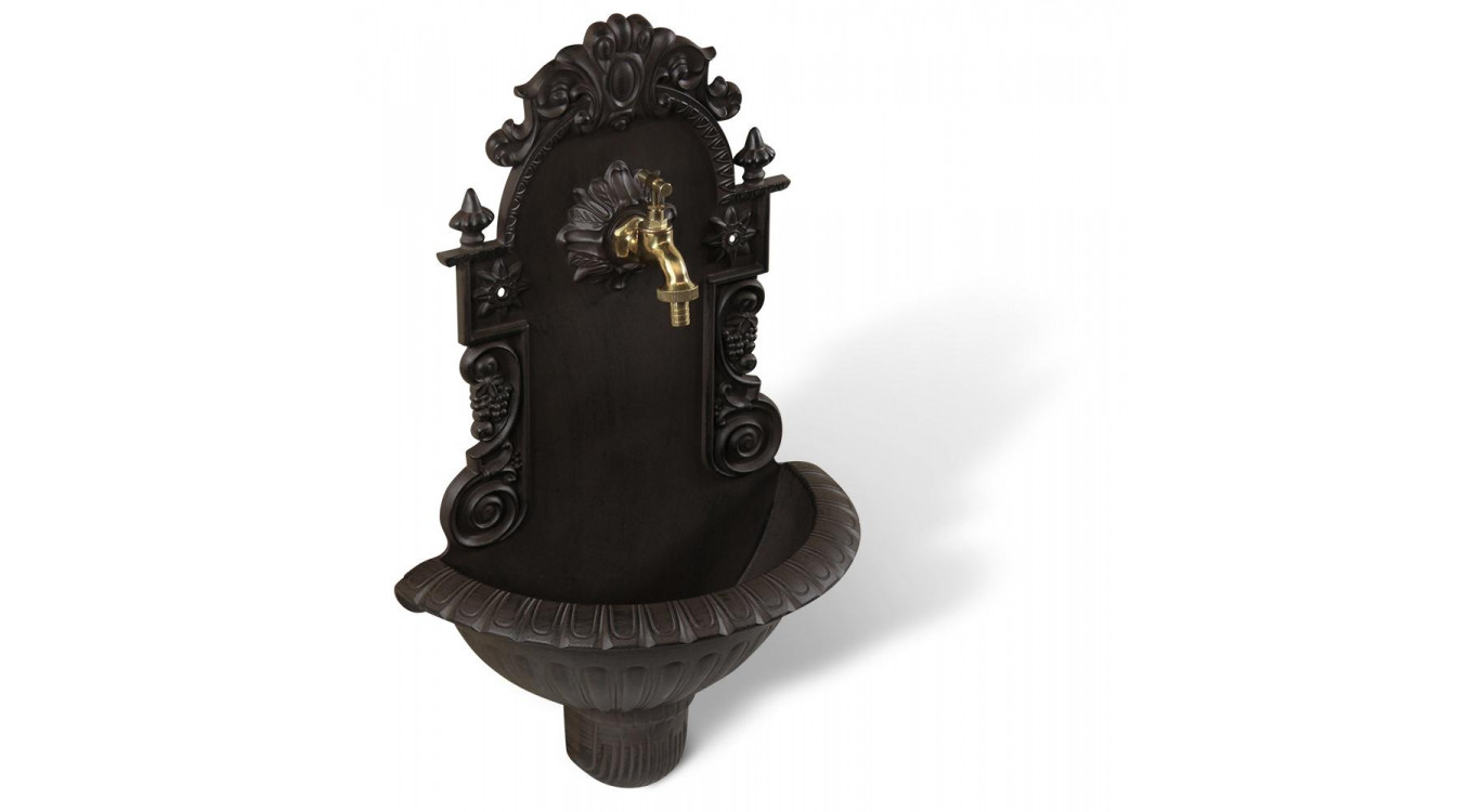 Fontaine de Jardin Aluminium Marron 37x18.5x61.5cm