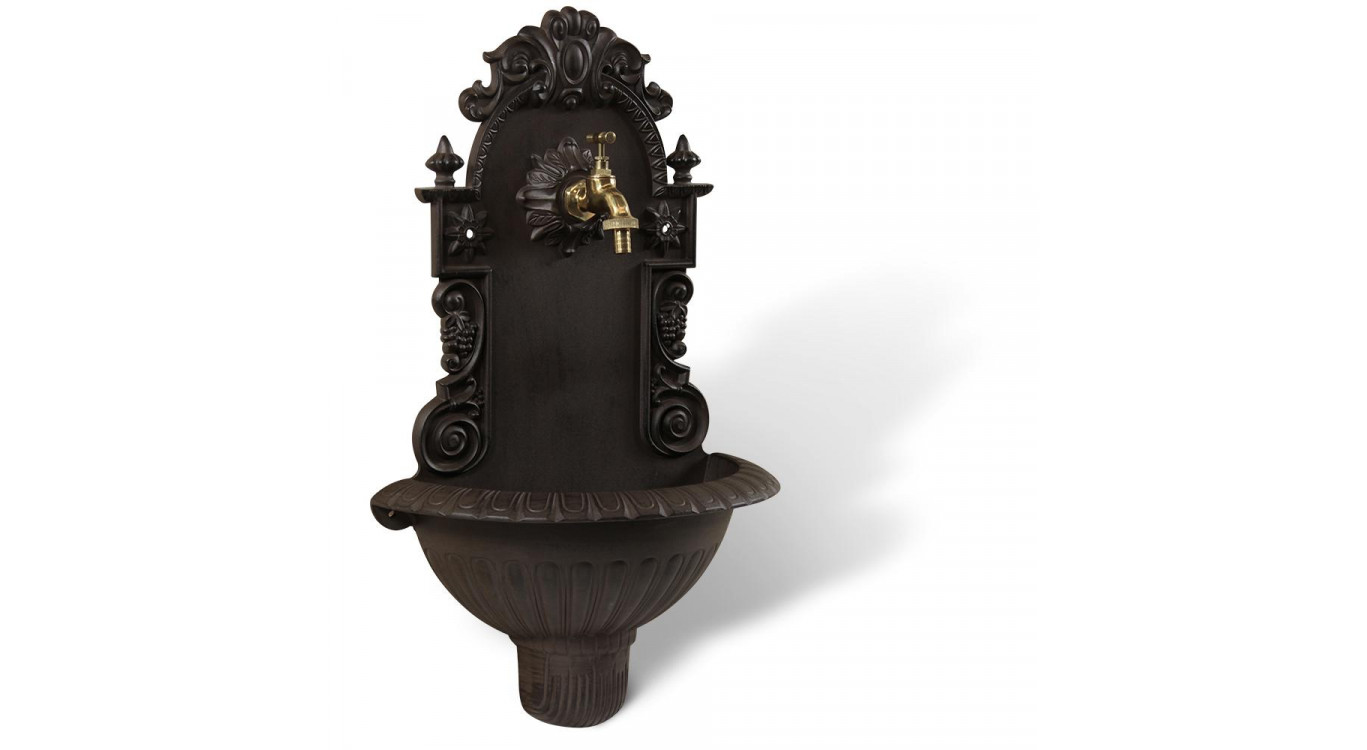 Fontaine de Jardin Aluminium Marron 37x18.5x61.5cm