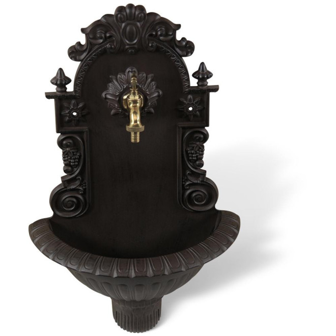 Fontaine de Jardin Aluminium Marron 37x18.5x61.5cm