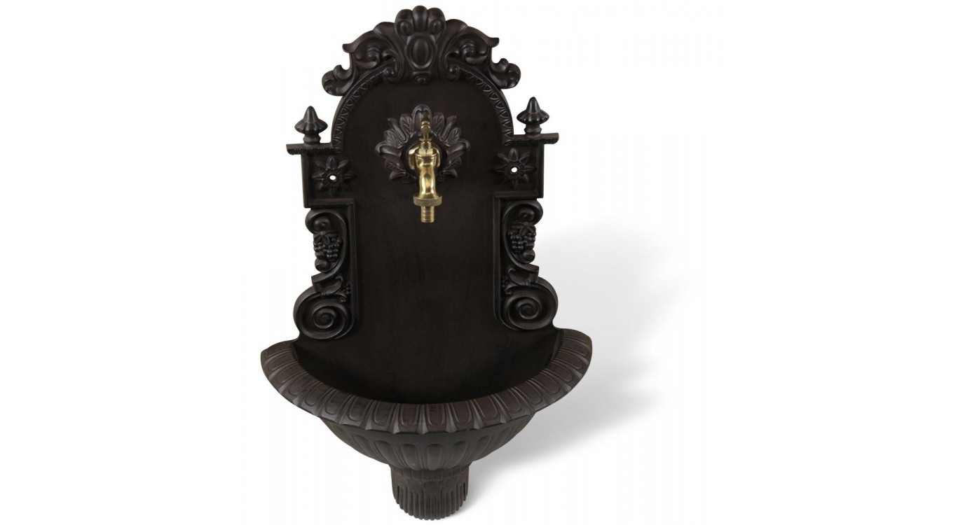 Fontaine de Jardin Aluminium Marron 37x18.5x61.5cm