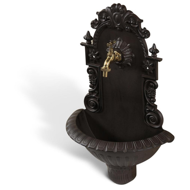 Fontaine de Jardin Aluminium Marron 37x18.5x61.5cm