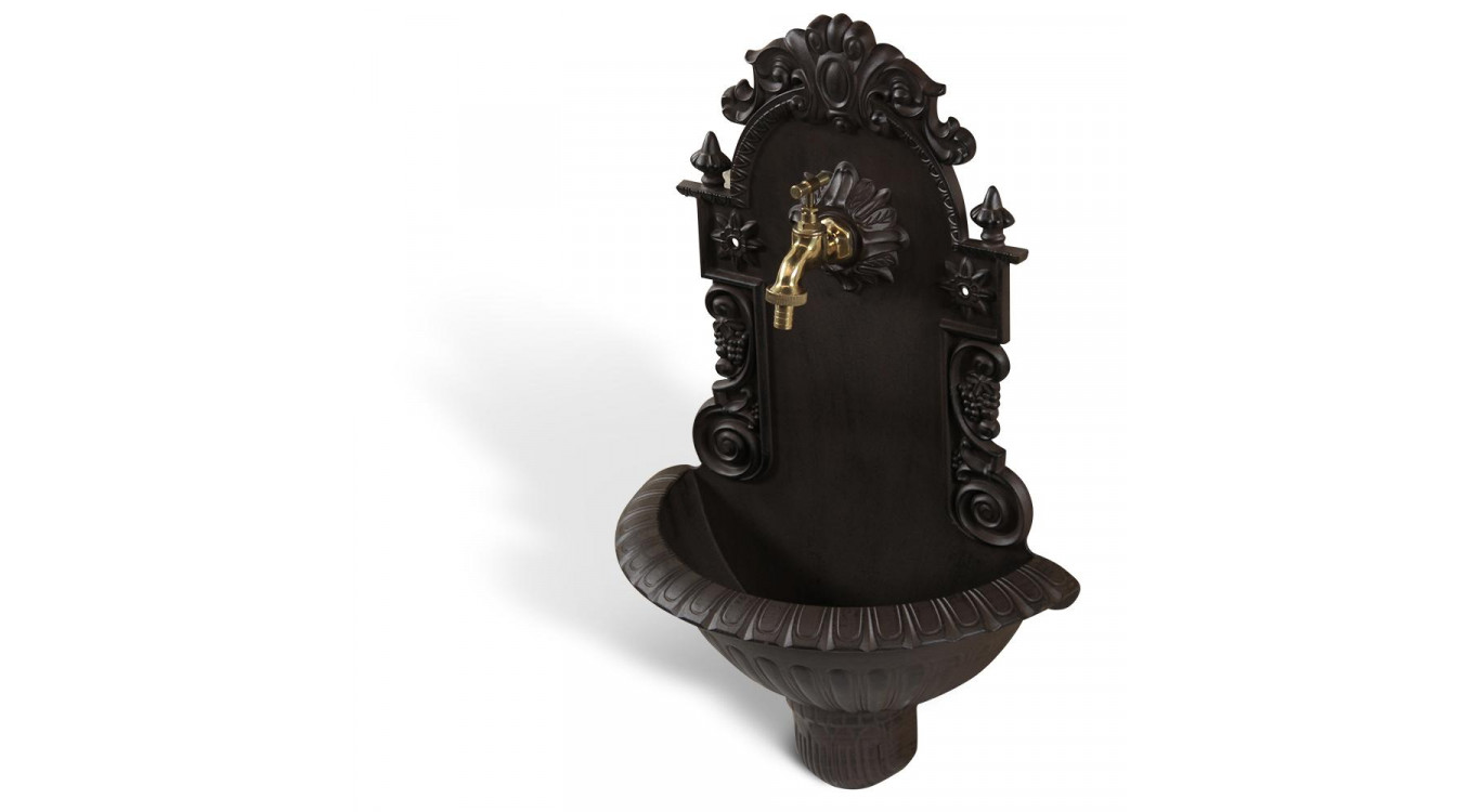 Fontaine de Jardin Aluminium Marron 37x18.5x61.5cm