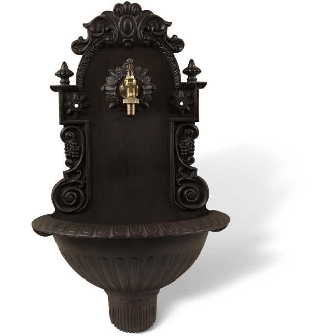 Fontaine de Jardin Aluminium Marron 37x18.5x61.5cm