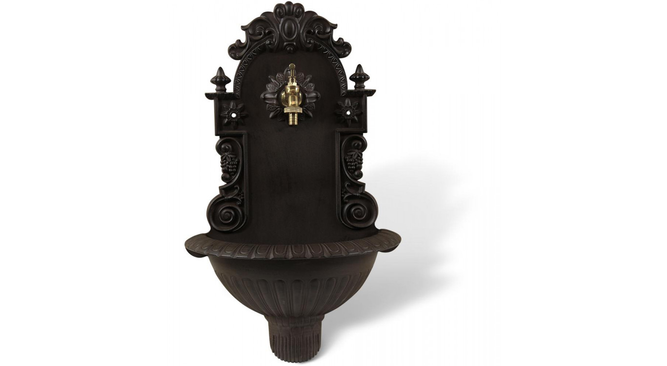 Fontaine de Jardin Aluminium Marron 37x18.5x61.5cm