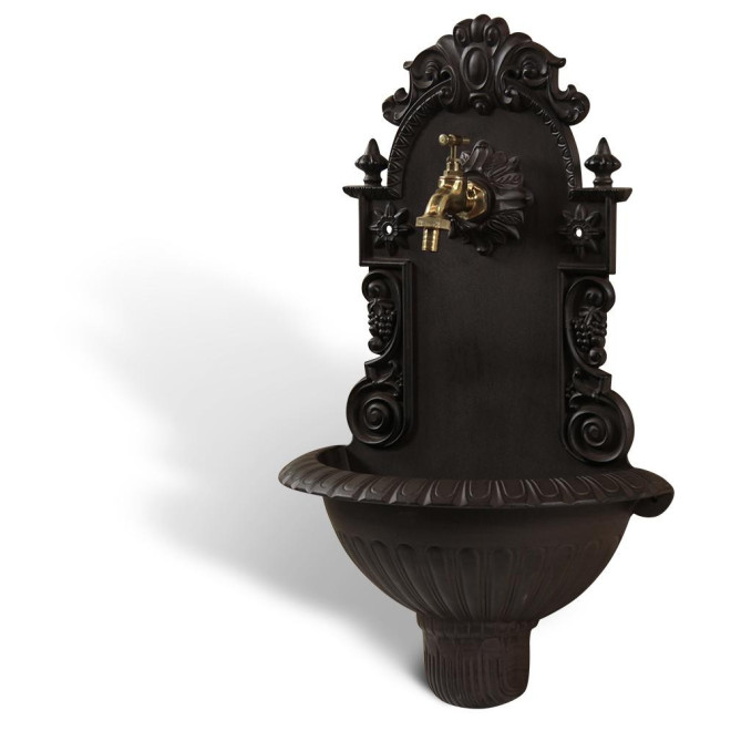 Fontaine de Jardin Aluminium Marron 37x18.5x61.5cm