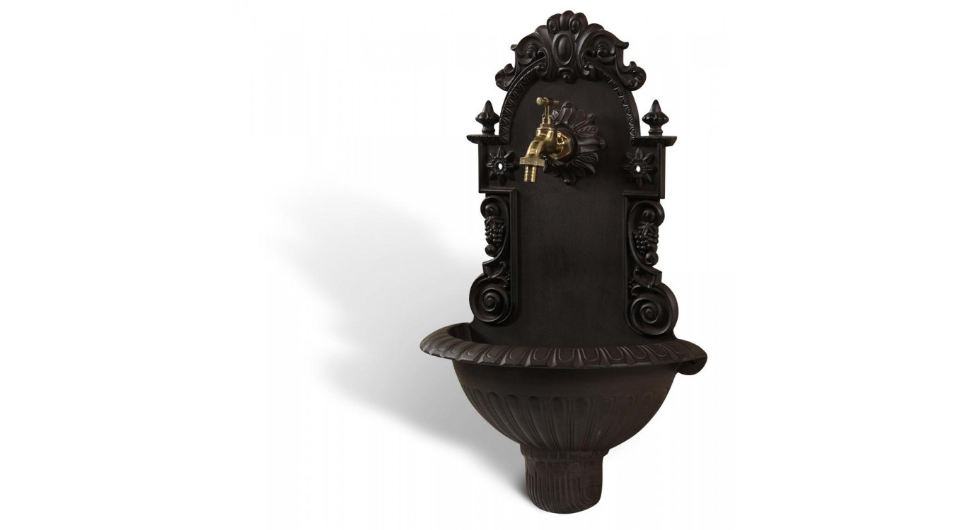 Fontaine de Jardin Aluminium Marron 37x18.5x61.5cm