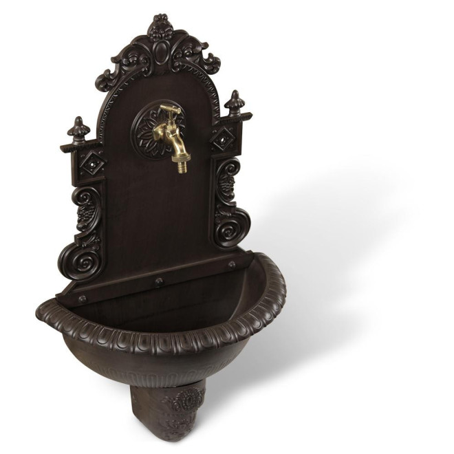 Fontaine de Jardin Aluminium Marron 44x22x75.5cm