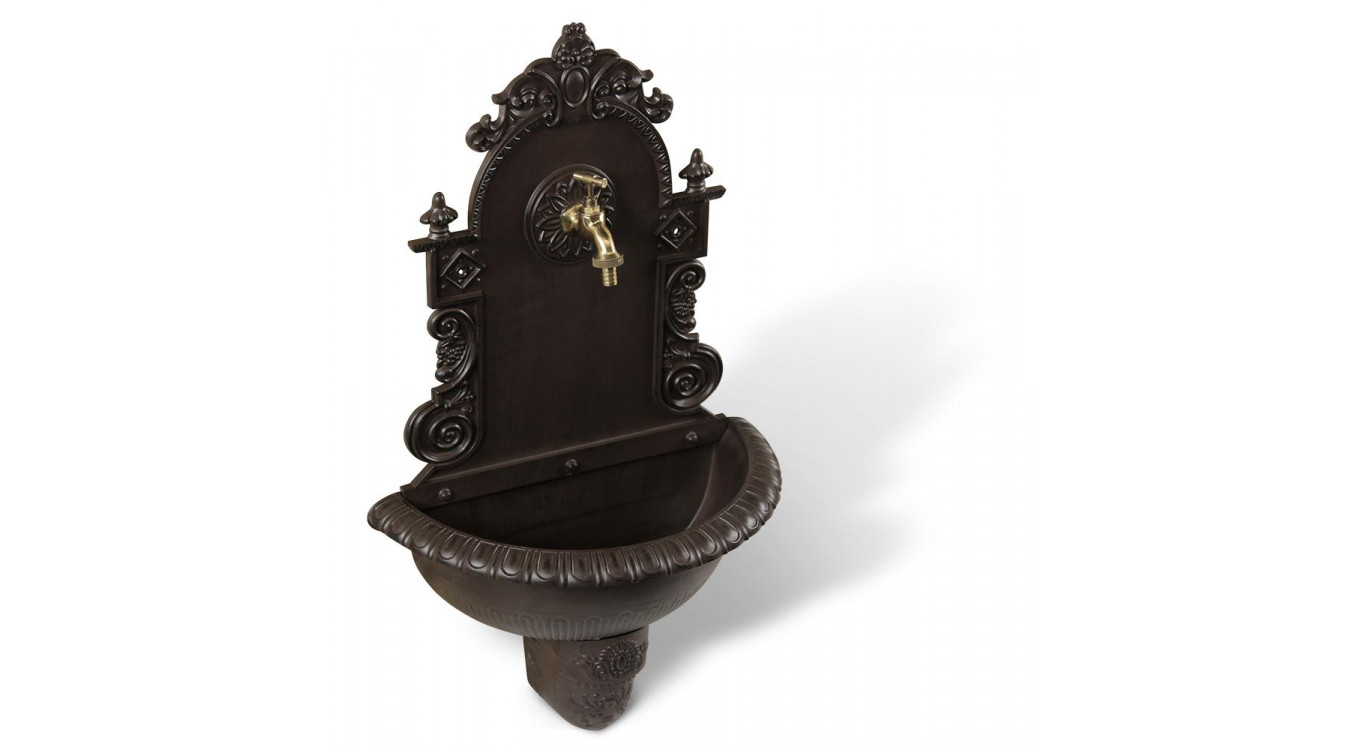 Fontaine de Jardin Aluminium Marron 44x22x75.5cm
