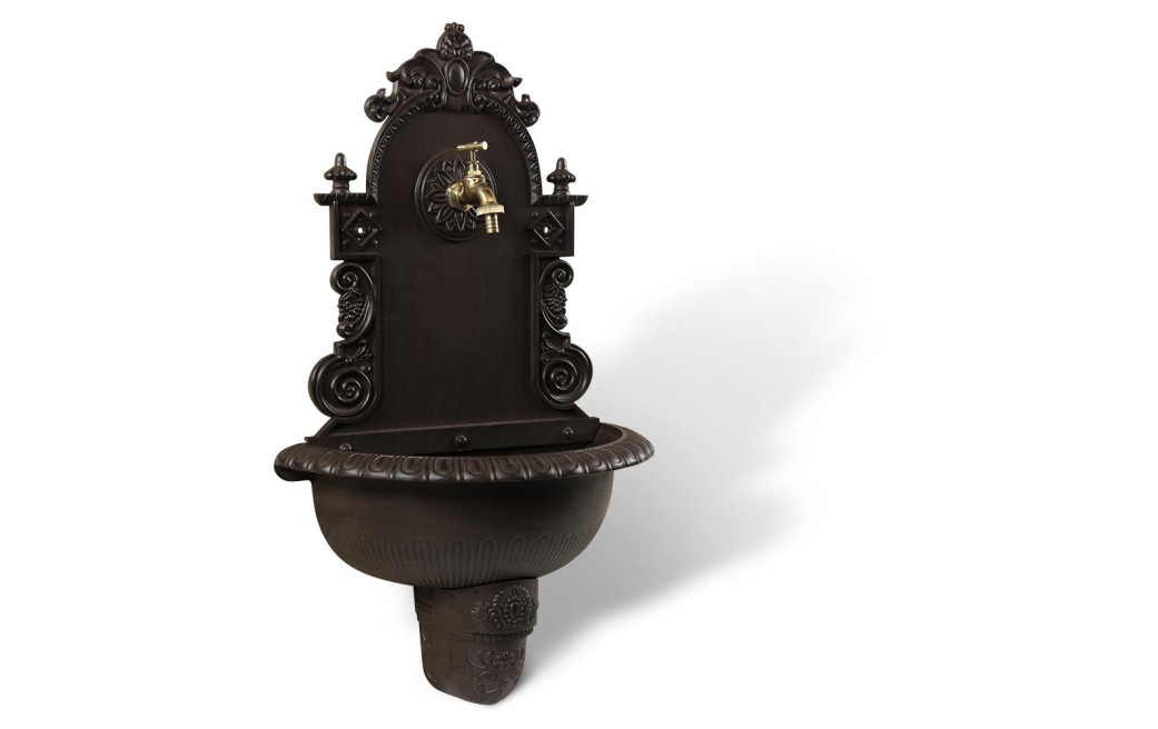 Fontaine de Jardin Aluminium Marron 44x22x75.5cm