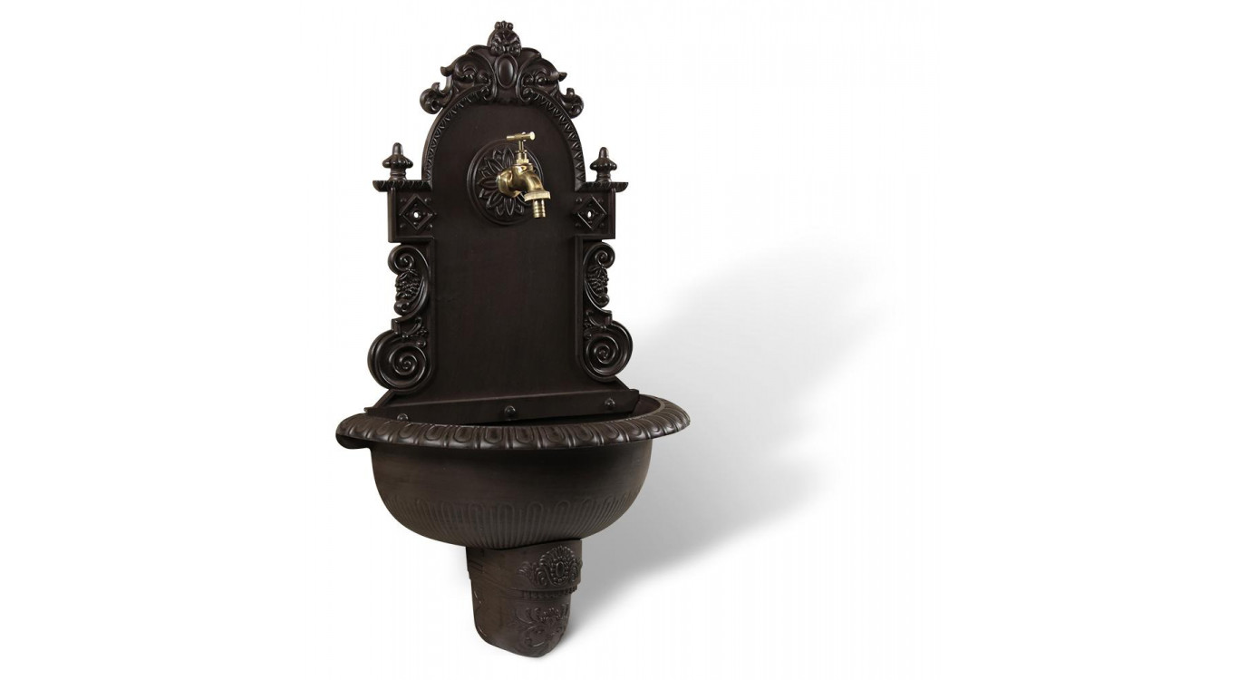 Fontaine de Jardin Aluminium Marron 44x22x75.5cm