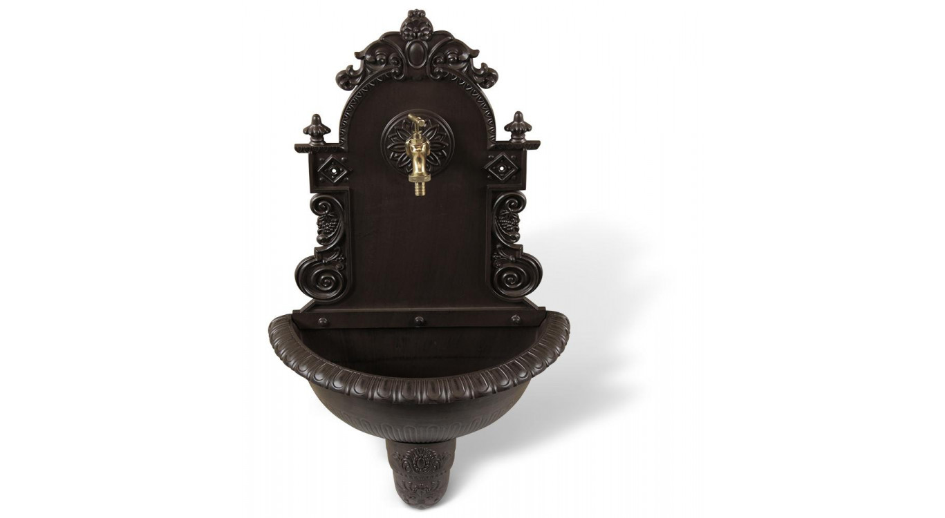 Fontaine de Jardin Aluminium Marron 44x22x75.5cm