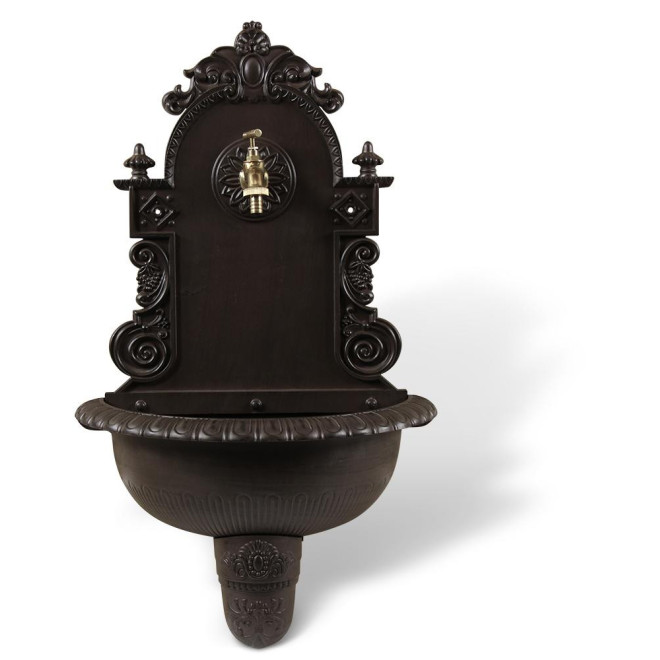Fontaine de Jardin Aluminium Marron 44x22x75.5cm