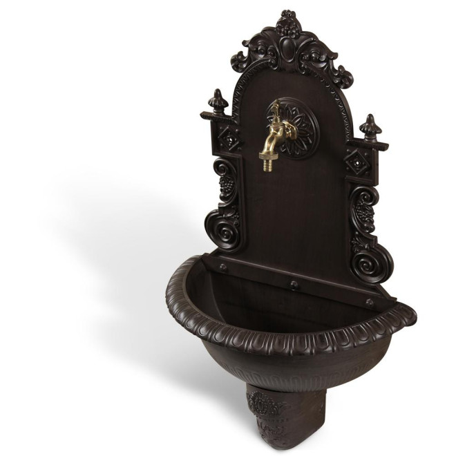 Fontaine de Jardin Aluminium Marron 44x22x75.5cm