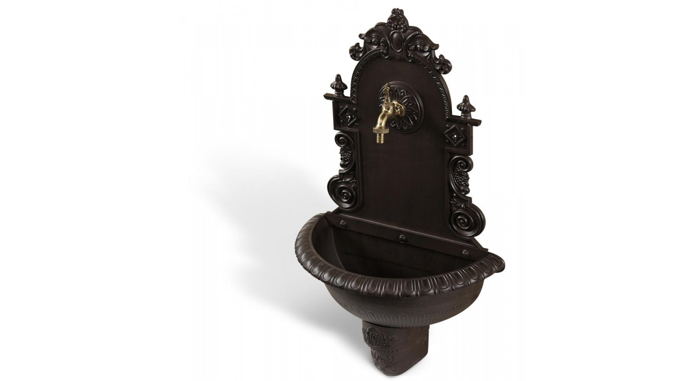 Fontaine de Jardin Aluminium Marron 44x22x75.5cm