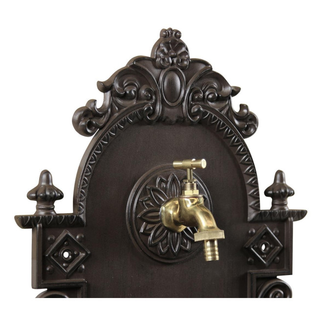 Fontaine de Jardin Aluminium Marron 44x22x75.5cm