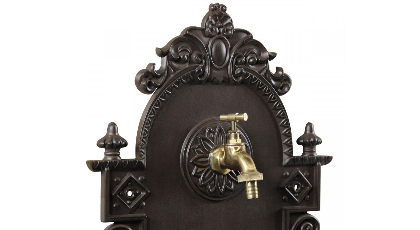 Fontaine de Jardin Aluminium Marron 44x22x75.5cm