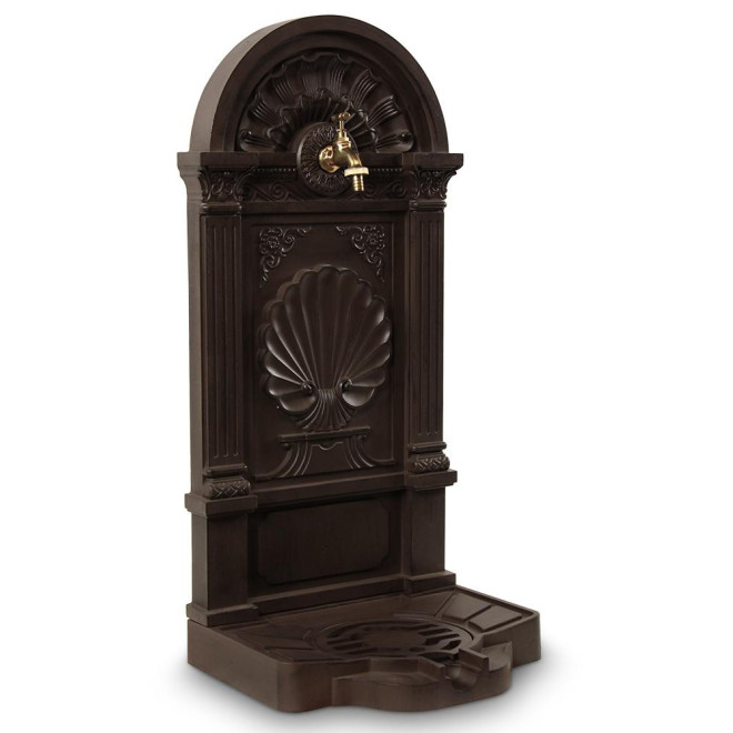 Fontaine de Jardin Aluminium Marron 39x33x82.5cm