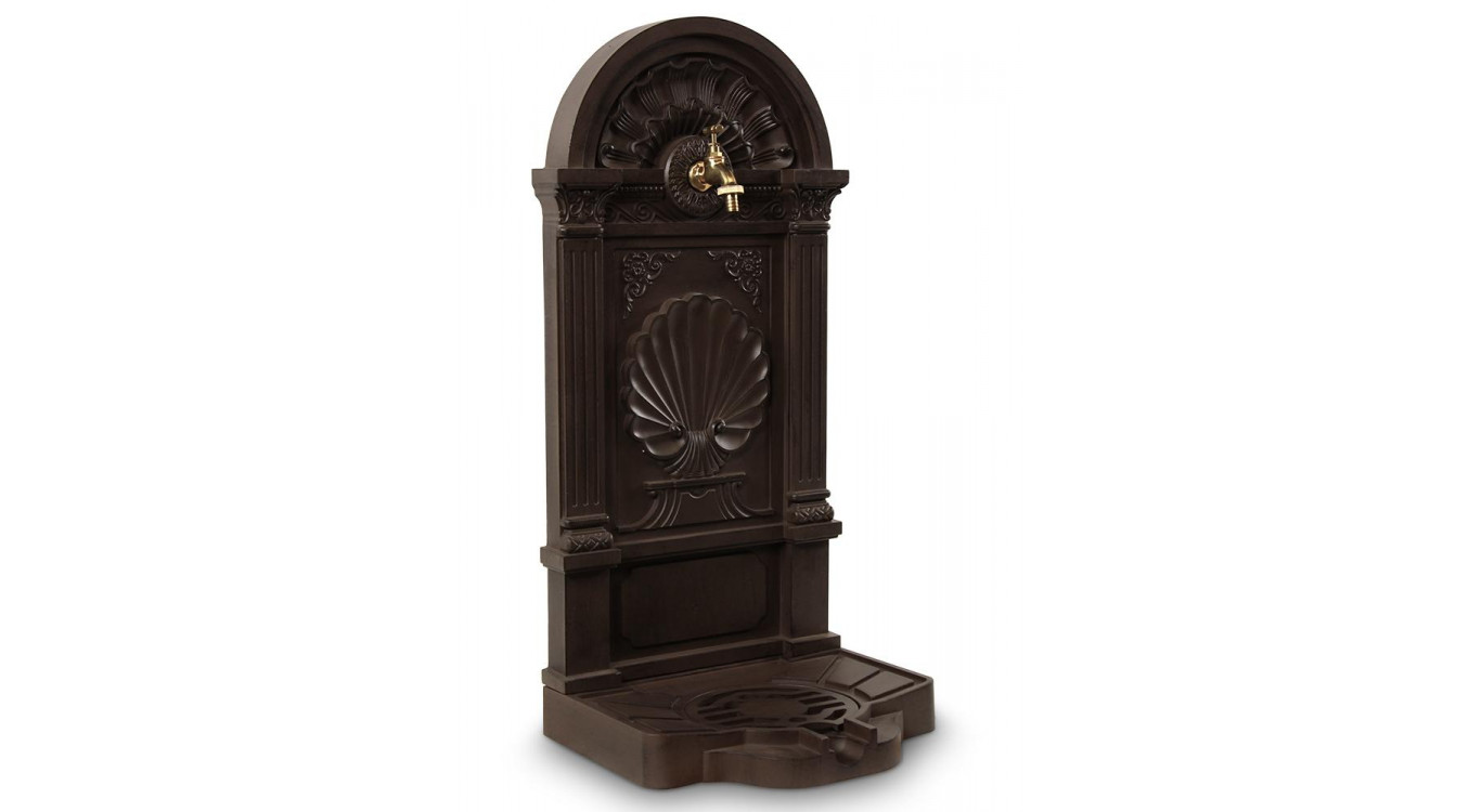 Fontaine de Jardin Aluminium Marron 39x33x82.5cm