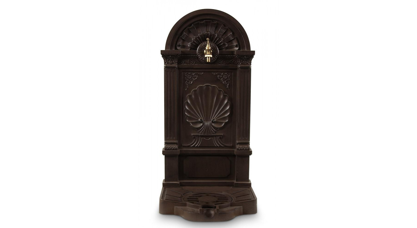 Fontaine de Jardin Aluminium Marron 39x33x82.5cm
