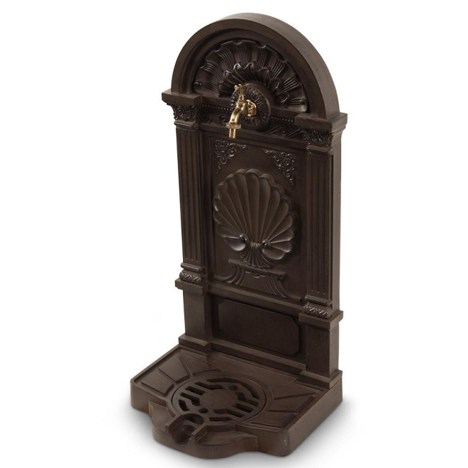 Fontaine de Jardin Aluminium Marron 39x33x82.5cm