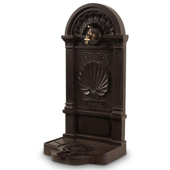 Gartenbrunnen Aluminium Braun 39x33x82.5cm