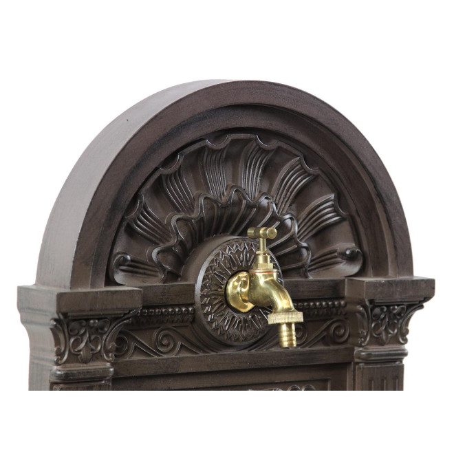 Gartenbrunnen Aluminium Braun 39x33x82.5cm