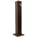 Fuente de jardín de aluminio marrón 22.5x22.5x91cm