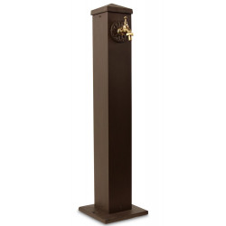 Gartenbrunnen Aluminium Braun 22.5x22.5x91cm