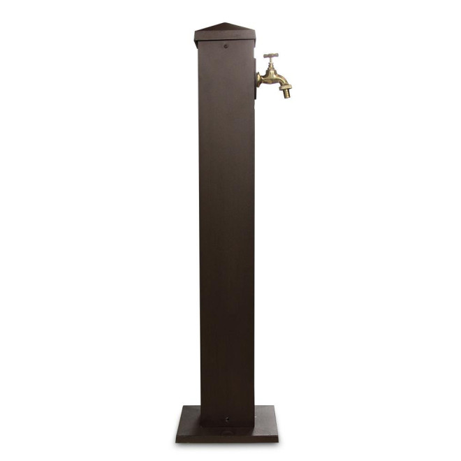 Fontaine de Jardin Aluminium Marron 22.5x22.5x91cm