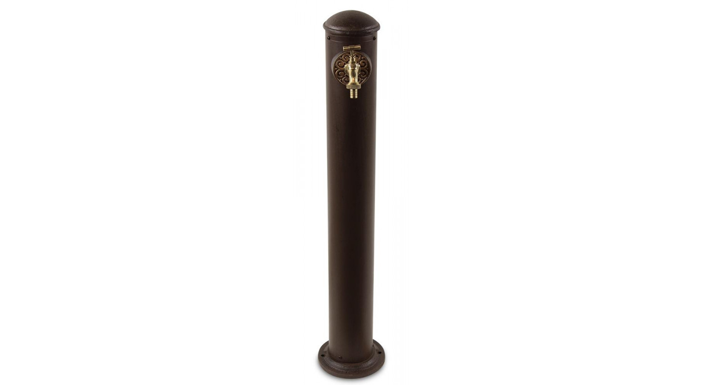 Gartenbrunnen Metall Braun 17.5x17.5x91cm