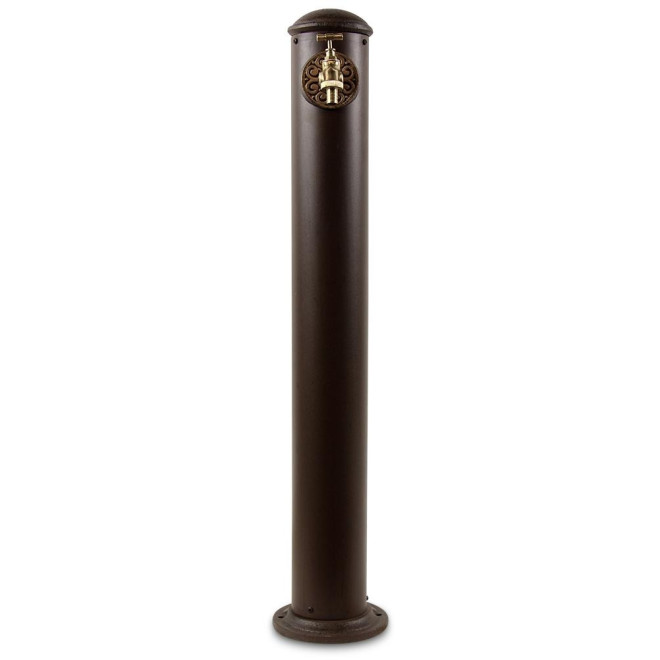Gartenbrunnen Metall Braun 17.5x17.5x91cm