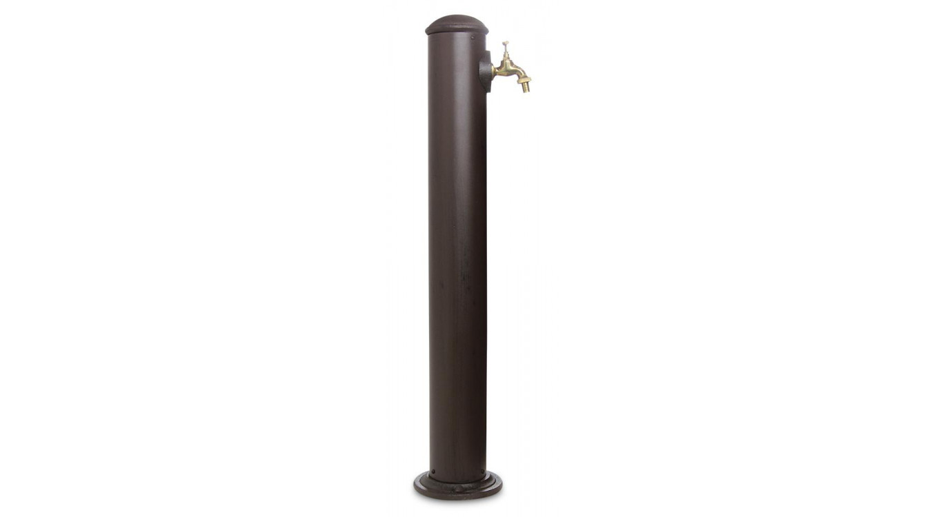 Gartenbrunnen Metall Braun 17.5x17.5x91cm