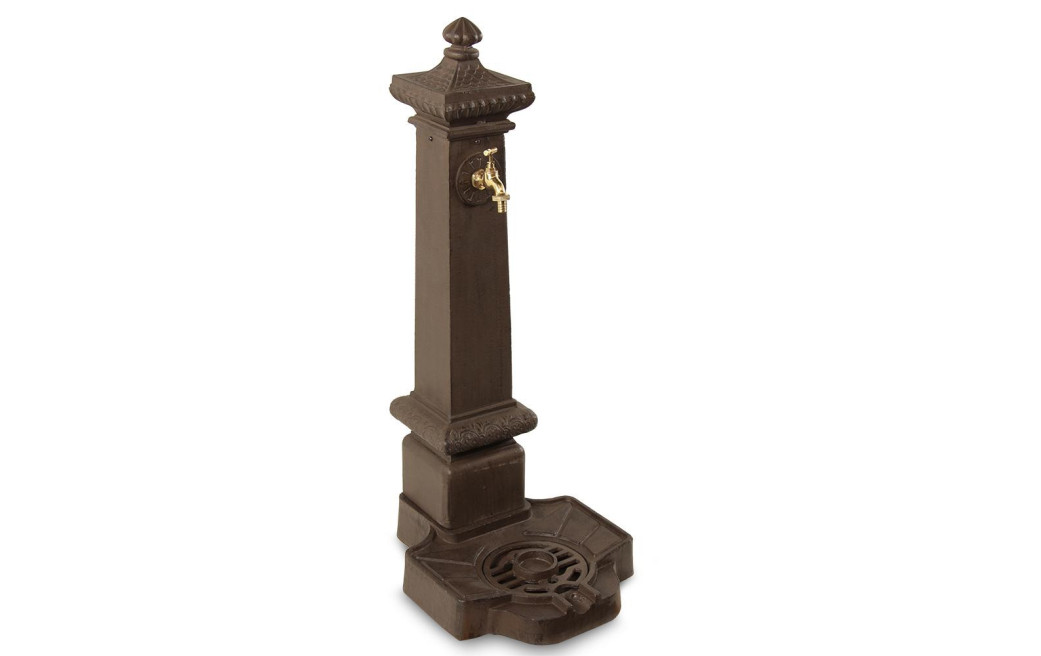 Fontaine de Jardin Aluminium Marron 38x47x99cm