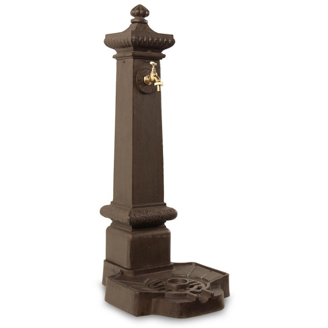 Fontaine de Jardin Aluminium Marron 38x47x99cm