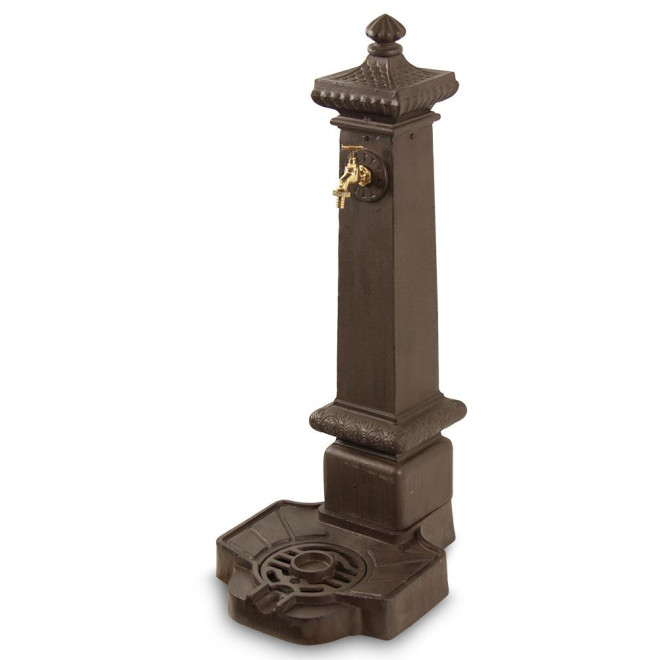 Fontaine de Jardin Aluminium Marron 38x47x99cm