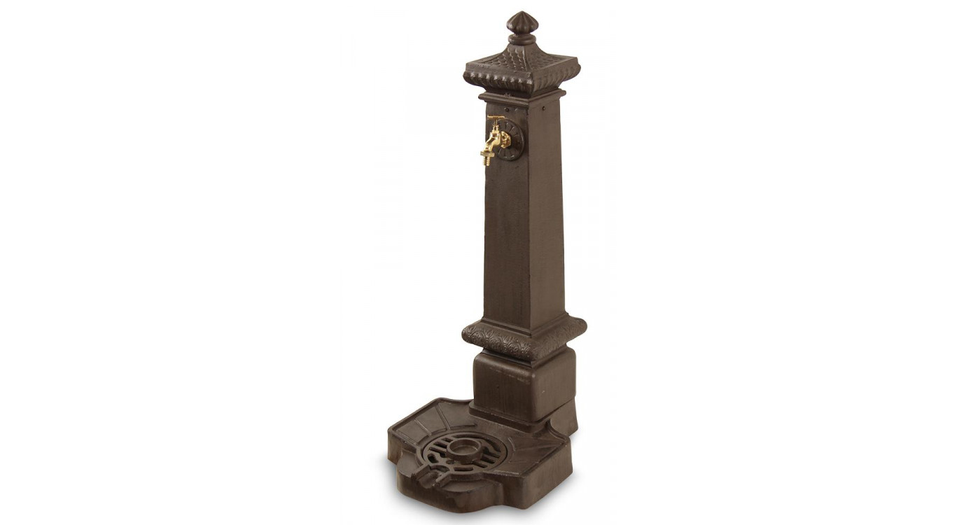 Fontaine de Jardin Aluminium Marron 38x47x99cm