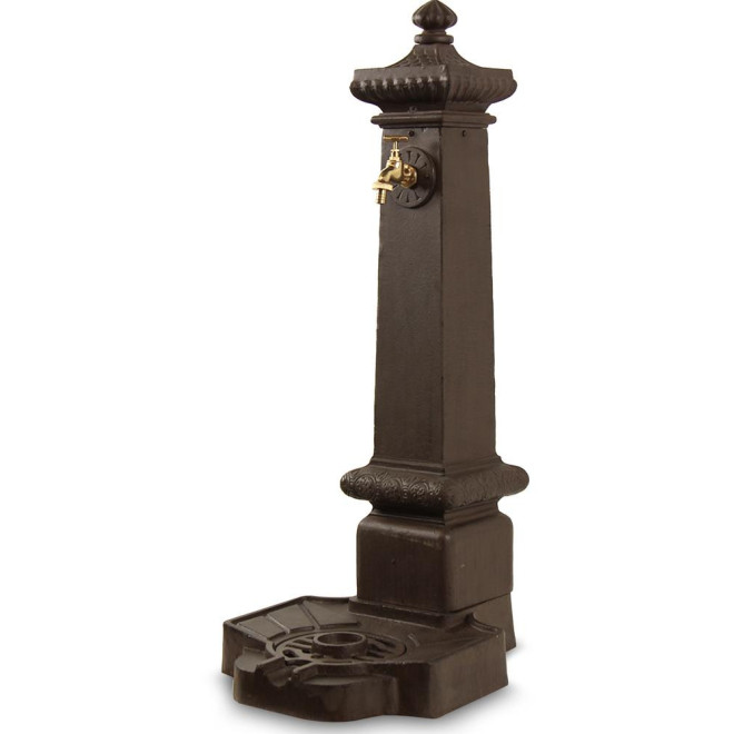 Fontaine de Jardin Aluminium Marron 38x47x99cm