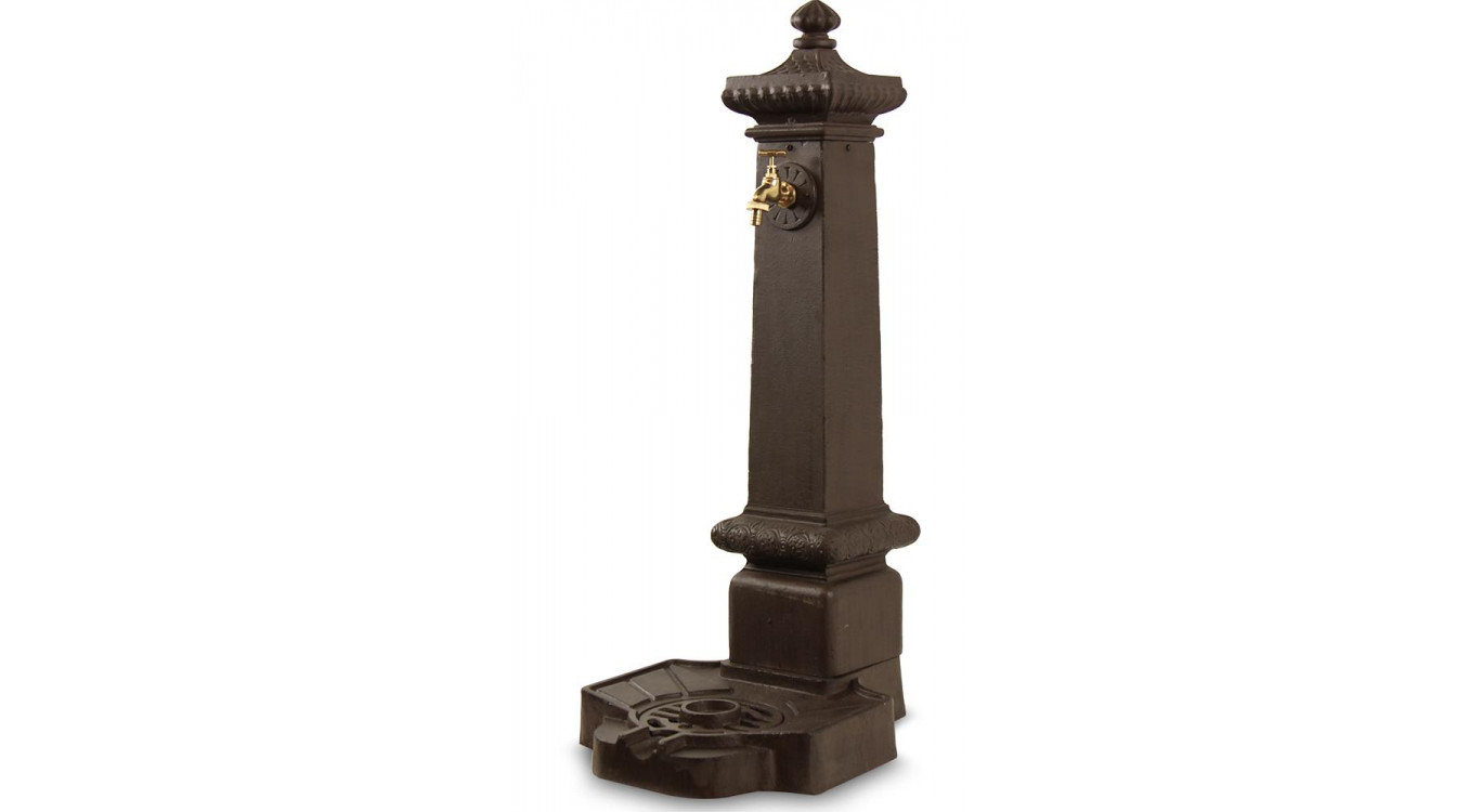 Fontaine de Jardin Aluminium Marron 38x47x99cm