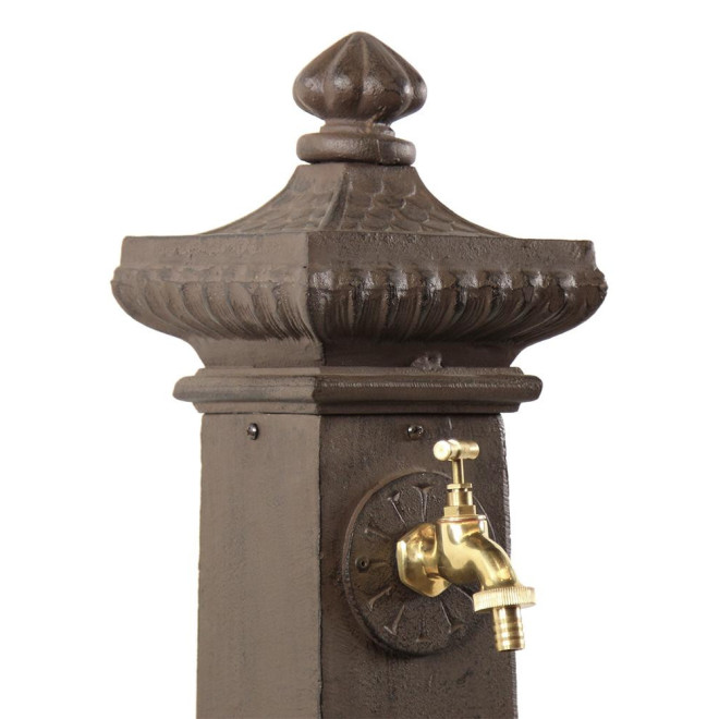 Fontaine de Jardin Aluminium Marron 38x47x99cm