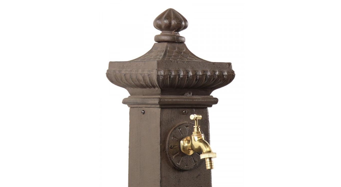 Fontaine de Jardin Aluminium Marron 38x47x99cm