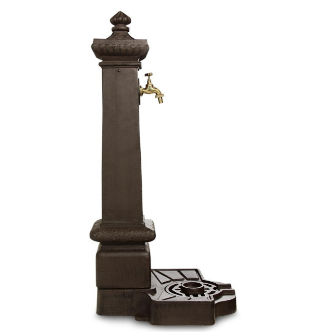 Fontaine de Jardin Aluminium Marron 38x47x99cm