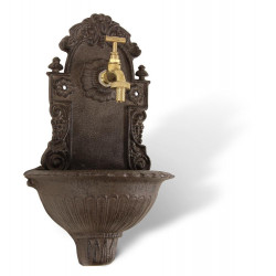 Gartenbrunnen Gusseisen Braun 24.5x12.5x40cm