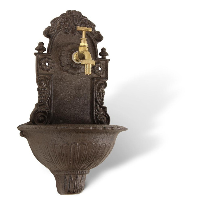 Gartenbrunnen Gusseisen Braun 24.5x12.5x40cm