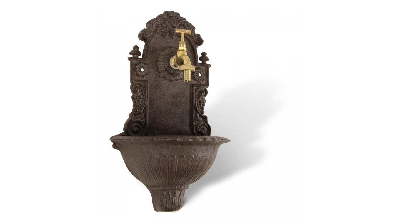 Gartenbrunnen Gusseisen Braun 24.5x12.5x40cm