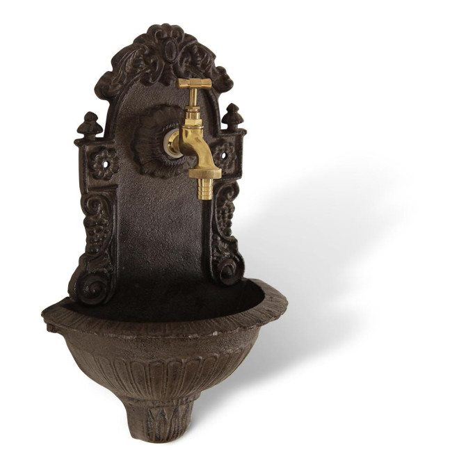 Gartenbrunnen Gusseisen Braun 24.5x12.5x40cm